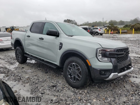 2024 Ford Ranger XLT with VIN 1FTER4GH1RLE18433, listed as a Copart auction lot 80847634 with 6,329 mi miles and Salvage Title. Bid and sale history available at DreamBid. Image 4.