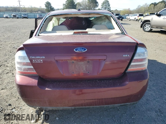 2008 Ford Taurus SEL with VIN 1FAHP24W58G118238, listed as a Copart auction lot 49815845 with Not Provided miles and Clean Title. Bid and sale history available at DreamBid. Image 6.