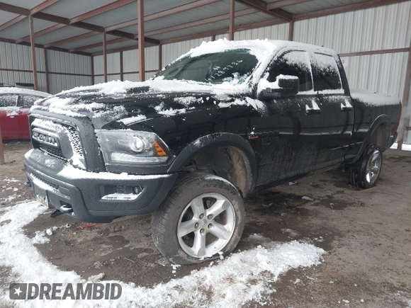2019 Ram 1500 Classic Warlock with VIN 1C6RR6GT0KS706707, listed as a IAAI auction lot 41289736 with 134,142 mi miles. Bid and sale history available at carsss.com. Image 17.