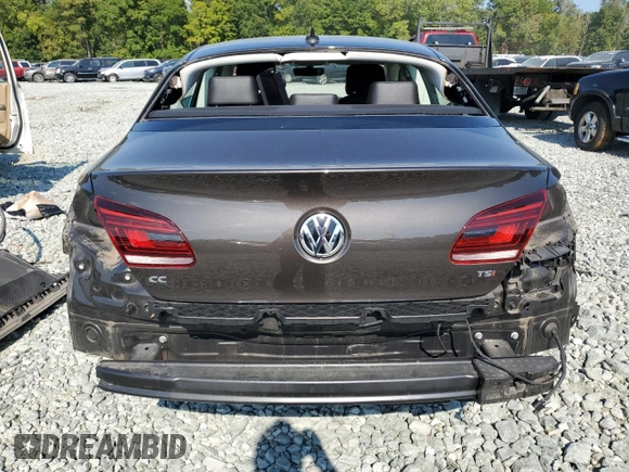 2017 Volkswagen CC 2.0T Sport with VIN WVWKP7AN3HE500224, listed as a Copart auction lot 66150743 with 61,140 mi miles. Bid and sale history available at carsss.com. Image 6.