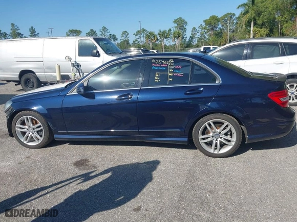 2014 Mercedes-Benz C-Class C 300 Sport with VIN WDDGF8AB8EA948598, listed as a IAAI auction lot 41794195 with 210,343 mi miles. Bid and sale history available at carsss.com. Image 14.