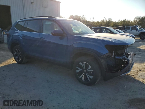 2025 Volkswagen Atlas SE with VIN 1V2DR2CAXSC512985, listed as a Copart auction lot 87933825 with Not provided miles and Salvage title. Bid and sale history available at DreamBid. Image 4.
