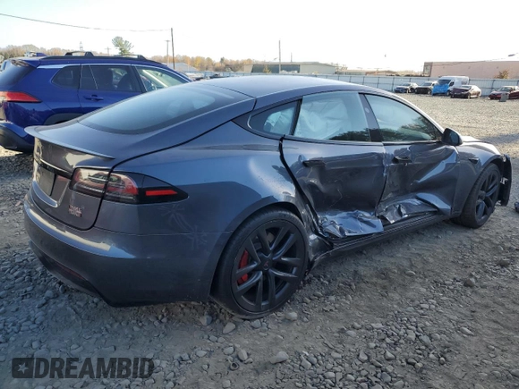 2023 Tesla Model S Plaid с VIN 5YJSA1E60PF508053, выставлен на аукционе Copart как лот 78726204 с пробегом Не указан миль и Списание • Salvage title. История ставок и продаж доступна на DreamBid. Изображение 3.