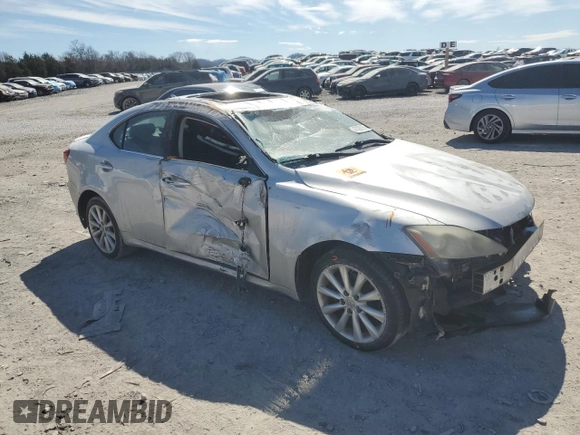 2009 Lexus IS 250 with VIN JTHCK262095033140, listed as a Copart auction lot 47028105 with Not provided miles and Clean title. Bid and sale history available at DreamBid. Image 4.