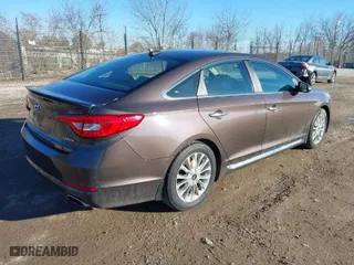 2015 Hyundai Sonata 2.4L Sport with VIN 5NPE34AF6FH174223, listed as a IAAI auction lot 41748484 with 100,492 mi miles. Bid and sale history available at carsss.com. Image 4.