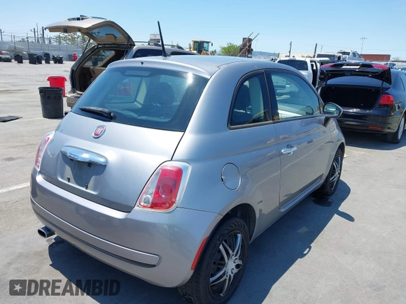 2015 FIAT 500 Pop with VIN 3C3CFFAR7FT741497, listed as a IAAI auction lot 42765120 with 102,348 mi miles and . Bid and sale history available at DreamBid. Image 4.