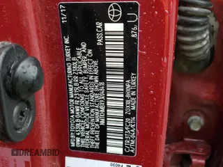 2018 Toyota C-HR XLE z VIN NMTKHMBX9JR048418, wystawiony jako Copart lot #49369744 z przebiegiem 116 661 mil mil oraz Szkoda całkowita • Salvage title. Historia ofert i sprzedaży dostępna na DreamBid. Obrazek 13.