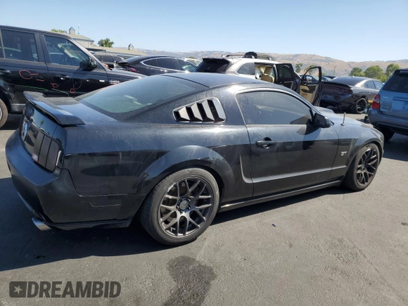 2008 Ford Mustang GT Deluxe with VIN 1ZVHT82H185138590, listed as a Copart auction lot 62861755 with 151,316 mi miles and Salvage title. Bid and sale history available at DreamBid. Image 3.