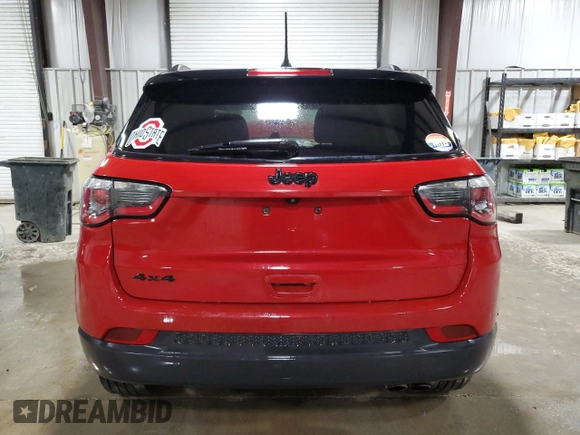 2020 Jeep Compass Latitude with VIN 3C4NJDBB2LT116591, listed as a Copart auction lot 52180045 with 138,531 mi miles and Salvage Title. Bid and sale history available at DreamBid. Image 6.