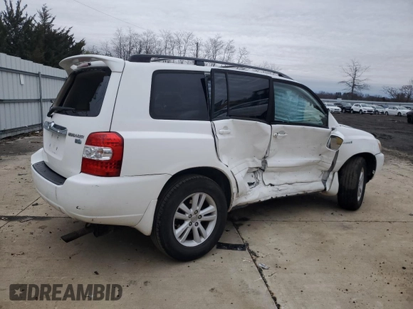 2007 Toyota Highlander Hybrid with VIN JTEGW21A970019300, listed as a Copart auction lot 84977824 with 162,984 mi miles and Salvage Title. Bid and sale history available at carsss.com. Image 3.