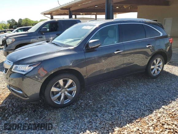 2015 Acura MDX Advance/Entertainment Pkg with VIN 5FRYD3H8XFB014077, listed as a Copart auction lot 52891575 with 139,069 mi miles and Salvage Title. Bid and sale history available at carsss.com. Image 1.