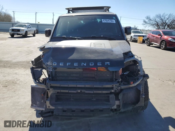 2022 Land Rover Defender with VIN SALEX7RU4N2064840, listed as a Copart auction lot 47654755 with 20,633 mi miles and Salvage title. Bid and sale history available at DreamBid. Image 5.