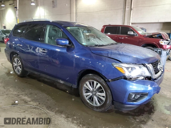 2018 Nissan Pathfinder S with VIN 5N1DR2MM6JC640323, listed as a Copart auction lot 48325605 with 110,515 mi miles and Clean Title. Bid and sale history available at DreamBid. Image 4.