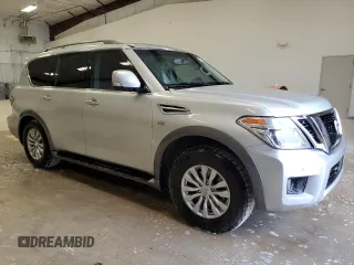 2017 Nissan Armada SV with VIN JN8AY2ND3H9009629, listed as a Copart auction lot 84996414 with 88,977 mi miles and Clean Title. Bid and sale history available at carsss.com. Image 4.