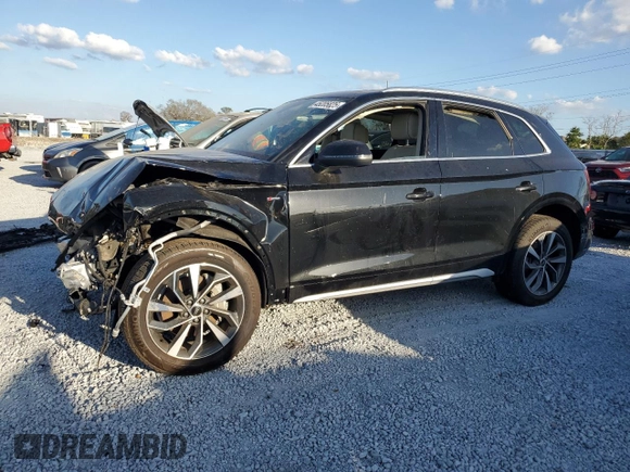 2024 Audi Q5 S line Premium with VIN WA1GAAFY2R2020857, listed as a Copart auction lot 45205825 with 0 mi miles and Clean Title. Bid and sale history available at carsss.com. Image 1.