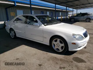 2002 Mercedes-Benz S-Class 6.0L with VIN WDBNG78J32A262968, listed as a Copart auction lot 76331274 with 113,480 mi miles and Clean Title. Bid and sale history available at carsss.com. Image 4.