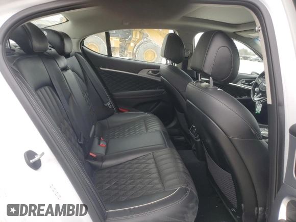 2019 Genesis G70 Dynamic with VIN KMTG34LE3KU014251, listed as a Copart auction lot 87297734 with 97,705 mi miles and Salvage Title. Bid and sale history available at DreamBid. Image 10.