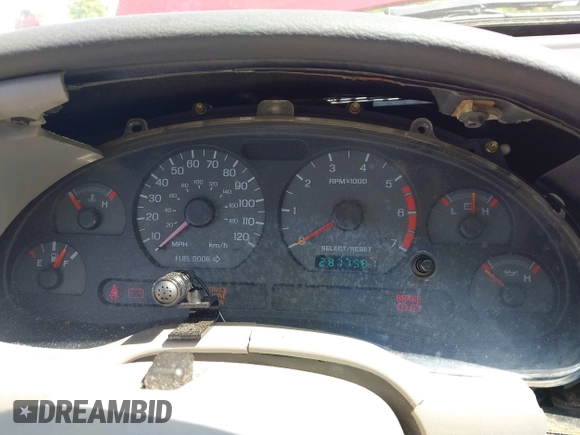 1999 Ford Mustang with VIN 1FAFP4042XF229616, listed as a IAAI auction lot 42047185 with 287,758 mi miles and . Bid and sale history available at DreamBid. Image 7.