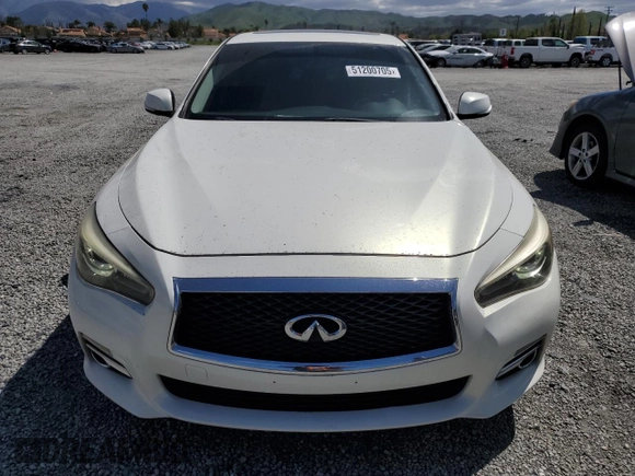 2015 Infiniti Q50 Premium with VIN JN1BV7AP3FM354887, listed as a Copart auction lot 51200705 with 127,646 mi miles and Salvage Title. Bid and sale history available at DreamBid. Image 5.
