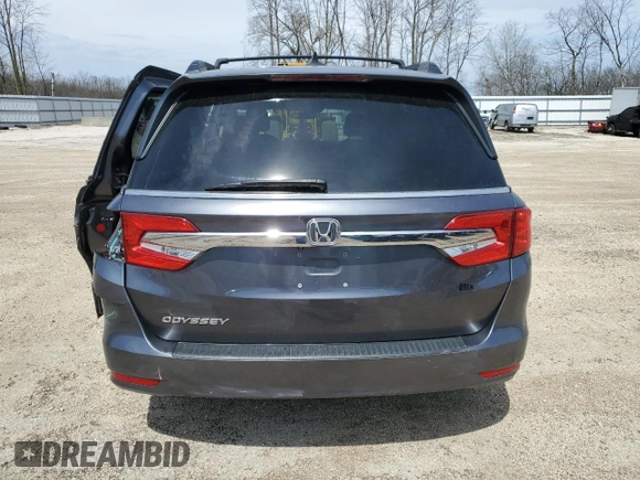 2018 Honda Odyssey EX-L with VIN 5FNRL6H73JB005389, listed as a Copart auction lot 53842505 with 125,514 mi miles and Clean Title. Bid and sale history available at carsss.com. Image 6.