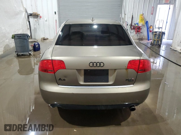 2006 Audi A4 2.0T with VIN WAUDF98E46A176649, listed as a Copart auction lot 73109264 with 0 mi miles and Salvage Title. Bid and sale history available at carsss.com. Image 6.