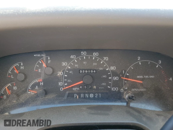 2000 Ford F-250 XL with VIN 1FTNX21F3YEB32295, listed as a Copart auction lot 60867745 with 329,194 mi miles and Salvage title. Bid and sale history available at DreamBid. Image 9.