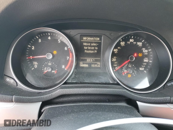 2016 Volkswagen Passat S with VIN 1VWAS7A39GC052071, listed as a Copart auction lot 57253935 with 99,886 mi miles and Salvage title. Bid and sale history available at DreamBid. Image 9.