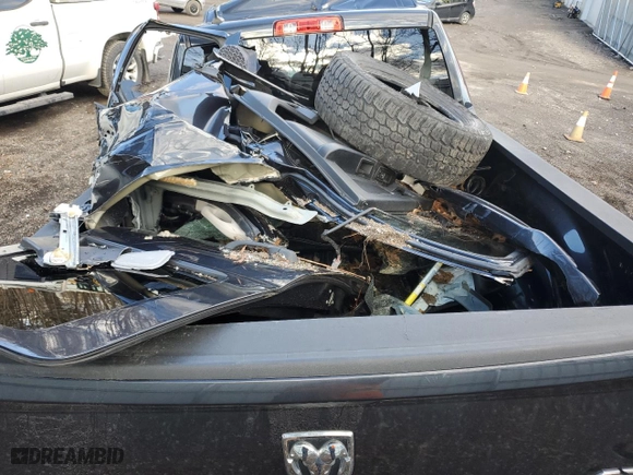 2019 Ram 1500 Classic Express with VIN 1C6RR7FG2KS632409, listed as a Copart auction lot 82521654 with 0 mi miles and Salvage Title. Bid and sale history available at carsss.com. Image 12.