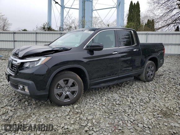2020 Honda Ridgeline RTL-E with VIN 5FPYK3F77LB006653, listed as a Copart auction lot 52582995 with 20,727 mi miles and Salvage title. Bid and sale history available at DreamBid. Image 1.