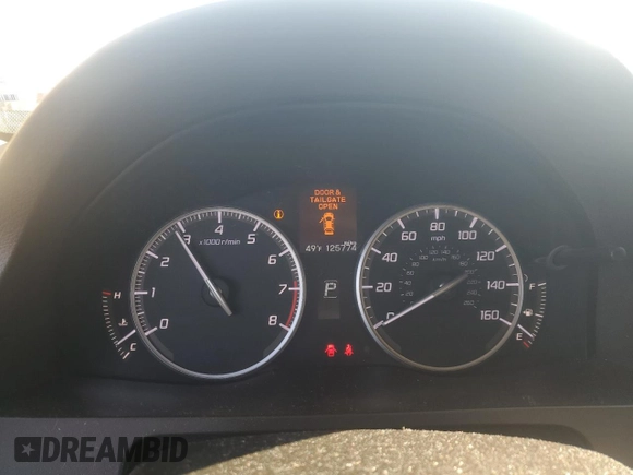 2014 Acura RDX Tech Pkg with VIN 5J8TB4H58EL005386, listed as a Copart auction lot 44541655 with 125,774 mi miles and Salvage Title. Bid and sale history available at carsss.com. Image 9.
