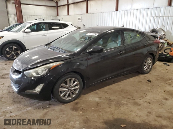 2016 Hyundai Elantra SE with VIN 5NPDH4AE5GH656655, listed as a Copart auction lot 76617374 with 98,959 mi miles and Salvage Title. Bid and sale history available at DreamBid. Image 1.