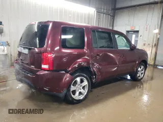 2013 Honda Pilot EX-L with VIN 5FNYF4H5XDB042630, listed as a Copart auction lot 46107285 with 178,504 mi miles and Salvage Title. Bid and sale history available at carsss.com. Image 3.
