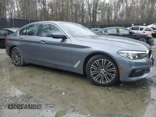 2018 BMW 5 Series 530i xDrive with VIN WBAJA7C5XJG908060, listed as a Copart auction lot 51573415 with 78,918 mi miles and Salvage title. Bid and sale history available at DreamBid. Image 4.