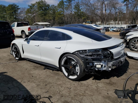 2022 Porsche Taycan 4S with VIN WP0AB2Y12NSA44345, listed as a Copart auction lot 45383275 with 24,564 mi miles and Salvage Title. Bid and sale history available at DreamBid. Image 2.