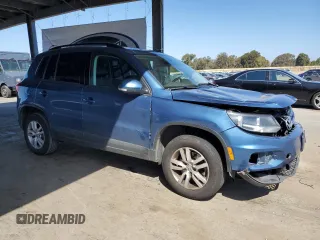 2017 Volkswagen Tiguan S with VIN WVGAV7AX3HK002668, listed as a Copart auction lot 55182385 with 128,991 mi miles and Clean Title. Bid and sale history available at DreamBid. Image 4.