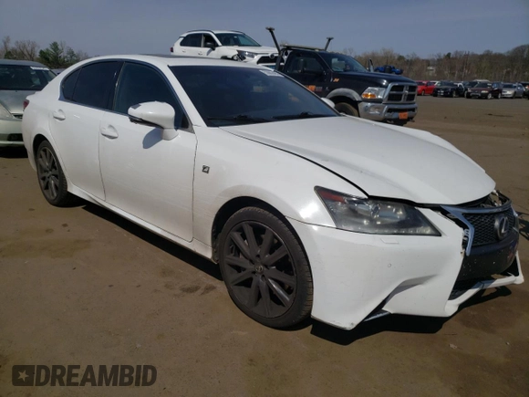 2014 Lexus GS 350 with VIN JTHCE1BL0E5022715, listed as a Copart auction lot 53662495 with 156,640 mi miles and Salvage title. Bid and sale history available at DreamBid. Image 4.