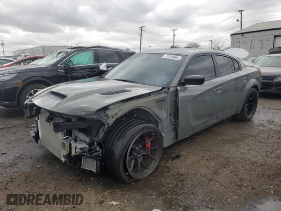 2023 Dodge Charger SRT Hellcat Widebody Jailbreak with VIN 2C3CDXL92PH697315, listed as a Copart auction lot 78138864 with 5,504 mi miles and Salvage Title. Bid and sale history available at carsss.com. Image 1.