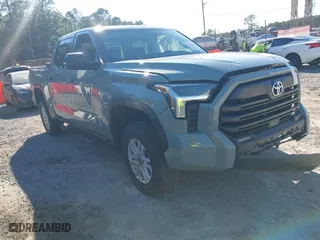 2025 Toyota Tundra 4WD SR with VIN 5TFLA5DB0SX248374, listed as a IAAI auction lot 41395690 with 8,489 mi miles. Bid and sale history available at carsss.com. Image 1.