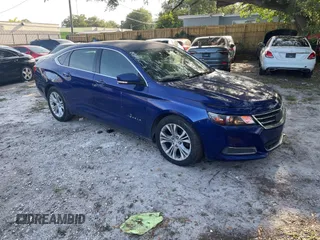 2015 Chevrolet Impala LT with VIN 2G1125S38F9270667, listed as a IAAI auction lot 42228297 with 161,140 mi miles and . Bid and sale history available at DreamBid. Image 1.