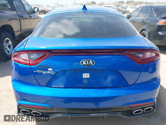 2018 Kia Stinger Premium with VIN KNAE25LA4J6014030, listed as a IAAI auction lot 41779050 with 151,471 mi miles. Bid and sale history available at carsss.com. Image 16.
