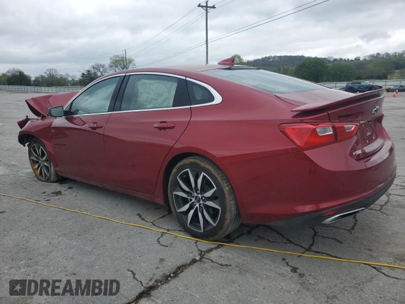 2023 Chevrolet Malibu RS with VIN 1G1ZG5ST6PF207578, listed as a Copart auction lot 52134015 with 23,998 mi miles and Clean Title. Bid and sale history available at DreamBid. Image 2.