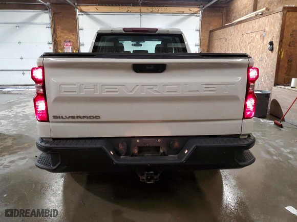 2019 Chevrolet Silverado 1500 Work Truck with VIN 1GCRYAEFXKZ329225, listed as a Copart auction lot 85710094 with 124,441 mi miles and Salvage Title. Bid and sale history available at carsss.com. Image 6.