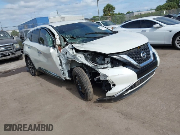 2020 Nissan Murano S with VIN 5N1AZ2AJ6LN163493, listed as a IAAI auction lot 42591964 with 43,989 mi miles and . Bid and sale history available at DreamBid. Image 1.