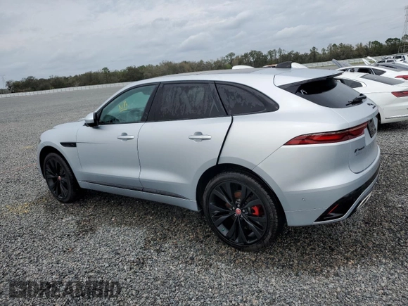 2021 Jaguar F-Pace R-Dynamic S with VIN SADCT2FU1MA663897, listed as a Copart auction lot 85629124 with 60,305 mi miles and Salvage title. Bid and sale history available at DreamBid. Image 2.