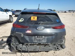 2021 Hyundai Kona SEL with VIN KM8K22AA2MU738964, listed as a Copart auction lot 46850085 with 66,243 mi miles and Salvage Title. Bid and sale history available at carsss.com. Image 6.