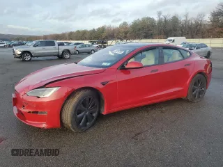2022 Tesla Model S Plaid with VIN 5YJSA1E61NF488716, listed as a Copart auction lot 45325785 with Not provided miles and Salvage title. Bid and sale history available at DreamBid. Image 1.