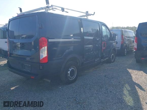 2023 Ford Transit Cargo with VIN 1FTBR1Y84PKB55342, listed as a IAAI auction lot 41511478 with 27,688 mi miles and . Bid and sale history available at DreamBid. Image 4.