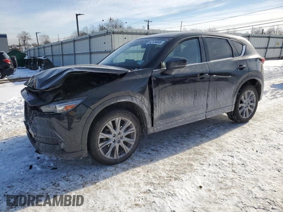 2021 Mazda CX-5 Grand Touring with VIN JM3KFBDM5M1456650, listed as a Copart auction lot 42124045 with 45,205 mi miles and Salvage Title. Bid and sale history available at carsss.com. Image 1.