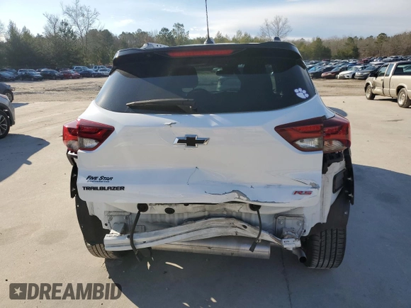 2023 Chevrolet TrailBlazer RS with VIN KL79MTSL5PB178339, listed as a Copart auction lot 89401655 with 23,163 mi miles and Clean Title. Bid and sale history available at DreamBid. Image 6.