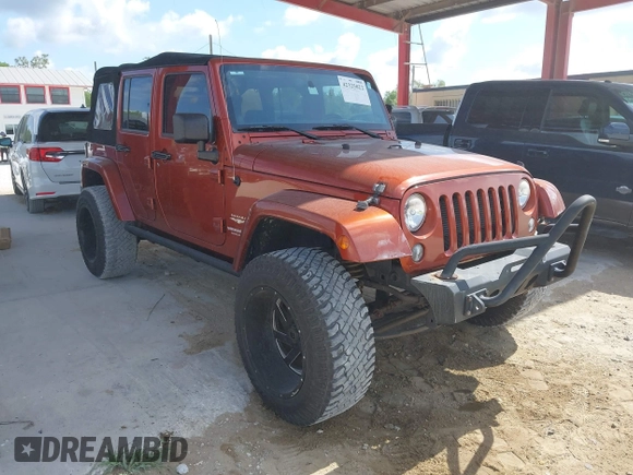 2014 Jeep Wrangler Unlimited Sahara z VIN 1C4BJWEG1EL209431, wystawiony jako IAAI lot #42325022 z przebiegiem 64 529 mil mil oraz . Historia ofert i sprzedaży dostępna na DreamBid. Obrazek 1.